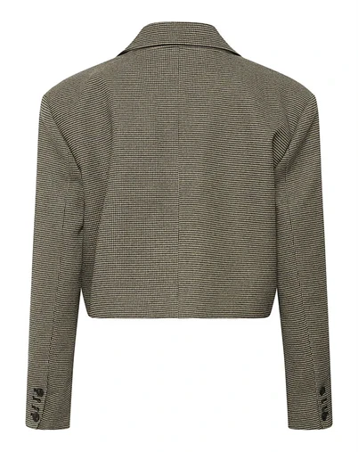 Gestuz - GZCasia Blazer - Black and white houndstooth